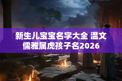 新生儿宝宝名字大全 温文儒雅属虎孩子名2026