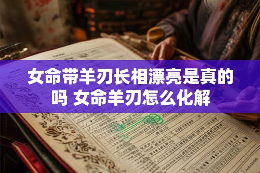 女命带羊刃长相漂亮是真的吗 女命羊刃怎么化解