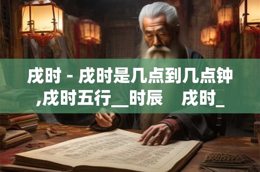 戌时 - 戌时是几点到几点钟,戌时五行__时辰    戌时_