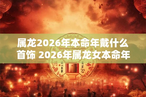 属龙2026年本命年戴什么首饰 2026年属龙女本命年戴什么好