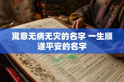 寓意无病无灾的名字 一生顺遂平安的名字