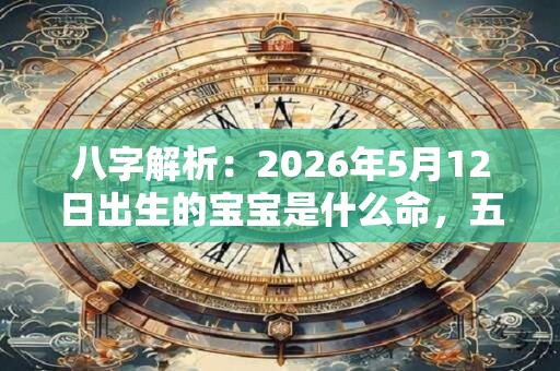 八字解析：2026年5月12日出生的宝宝是什么命，五行缺什么