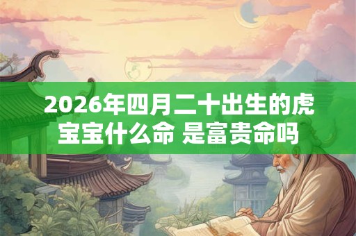 2026年四月二十出生的虎宝宝什么命 是富贵命吗