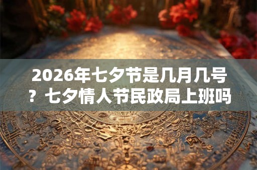 2026年七夕节是几月几号？七夕情人节民政局上班吗？