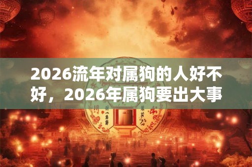 2026流年对属狗的人好不好，2026年属狗要出大事？