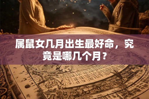 属鼠女几月出生最好命，究竟是哪几个月？