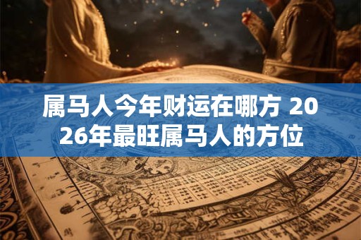 属马人今年财运在哪方 2026年最旺属马人的方位