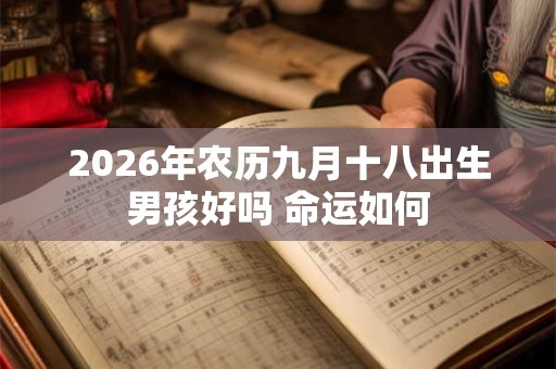 2026年农历九月十八出生男孩好吗 命运如何