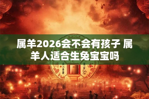 属羊2026会不会有孩子 属羊人适合生兔宝宝吗