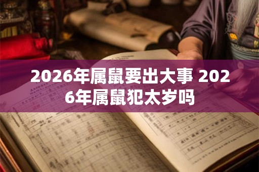 2026年属鼠要出大事 2026年属鼠犯太岁吗 2026年属鼠要出大事 2026年属鼠犯太岁吗