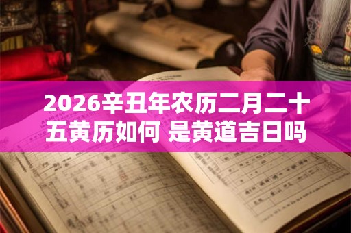 2026辛丑年农历二月二十五黄历如何 是黄道吉日吗 2026辛丑年农历二月二十五黄历如何 是黄道吉日吗