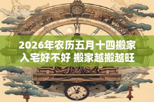 2026年农历五月十四搬家入宅好不好 搬家越搬越旺的风水 2026年农历五月十四搬家入宅好不好 搬家越搬越旺的风水