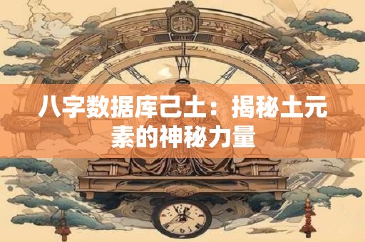 八字数据库己土:揭秘土元素的神秘力量 八字数据库己土:揭秘土元素的神秘力量