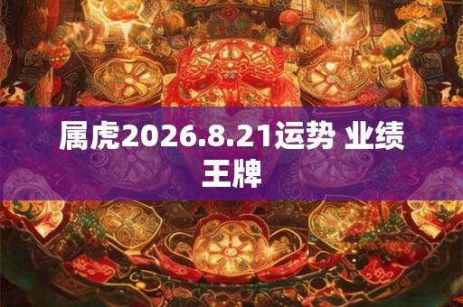 属虎2026.8.21运势 业绩王牌