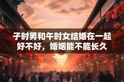 子时男和午时女结婚在一起好不好，婚姻能不能长久