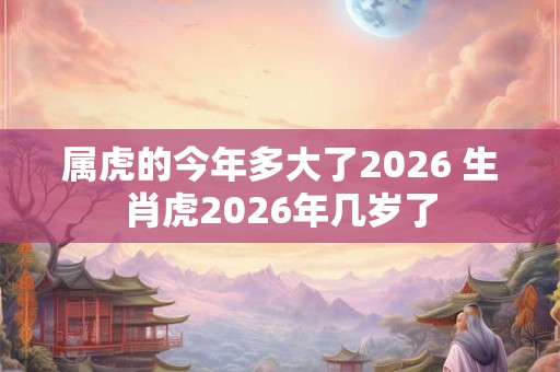属虎的今年多大了2026 生肖虎2026年几岁了