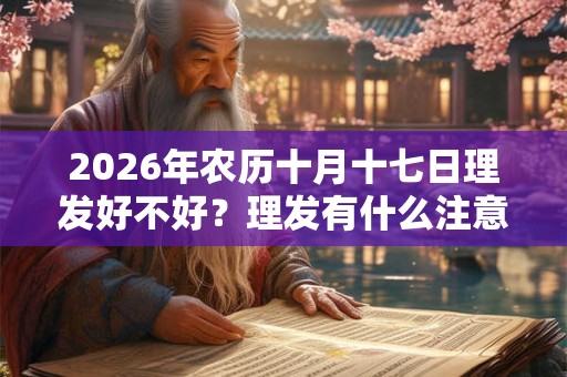 2026年农历十月十七日理发好不好？理发有什么注意事项？