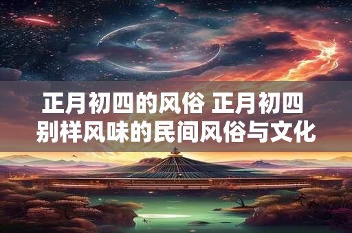 正月初四的风俗 正月初四 别样风味的民间风俗与文化内涵