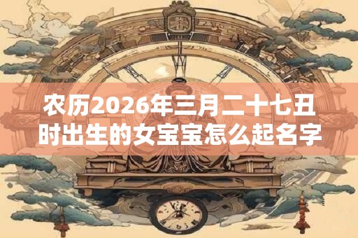 农历2026年三月二十七丑时出生的女宝宝怎么起名字好,五行属什么 农历2026年三月二十七丑时出生的女宝宝怎么起名字好,五行属什么