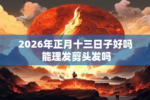 2026年正月十三日子好吗 能理发剪头发吗