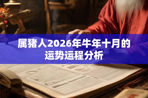 属猪人2026年牛年十月的运势运程分析 属猪人2026年牛年十月的运势运程分析