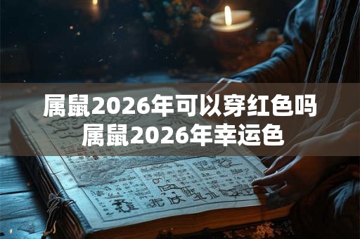 属鼠2026年可以穿红色吗 属鼠2026年幸运色