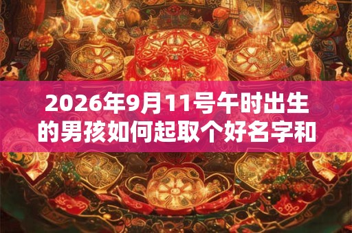 2026年9月11号午时出生的男孩如何起取个好名字和五行属性 2026年9月11号午时出生的男孩如何起取个好名字和五行属性