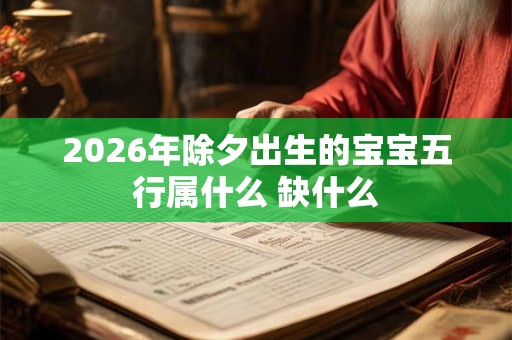 2026年除夕出生的宝宝五行属什么 缺什么 2026年除夕出生的宝宝五行属什么 缺什么