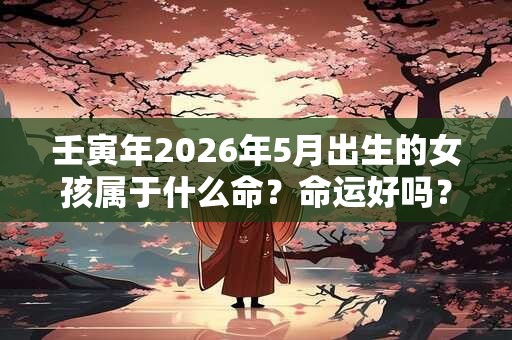 壬寅年2026年5月出生的女孩属于什么命？命运好吗？
