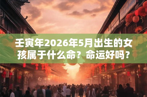 壬寅年2026年5月出生的女孩属于什么命？命运好吗？