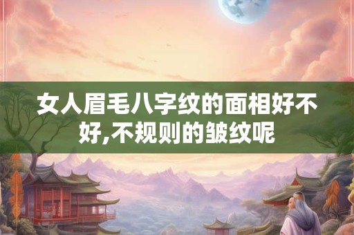 女人眉毛八字纹的面相好不好,不规则的皱纹呢