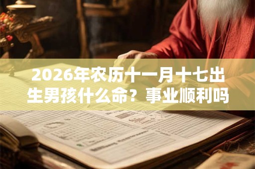 2026年农历十一月十七出生男孩什么命？事业顺利吗？