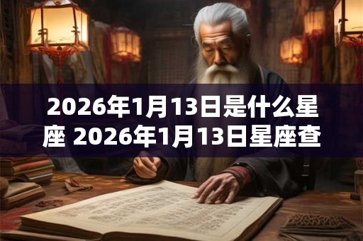 2026年1月13日是什么星座 2026年1月13日星座查询