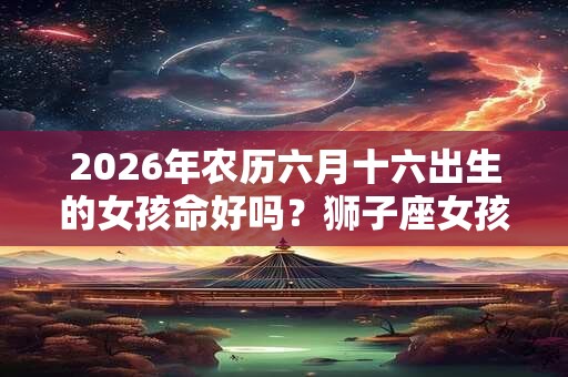 2026年农历六月十六出生的女孩命好吗？狮子座女孩的性格如何？