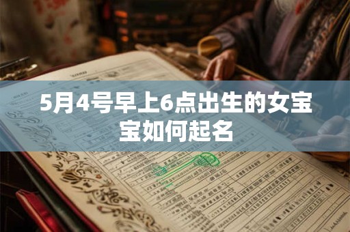 5月4号早上6点出生的女宝宝如何起名 5月4号早上6点出生的女宝宝如何起名