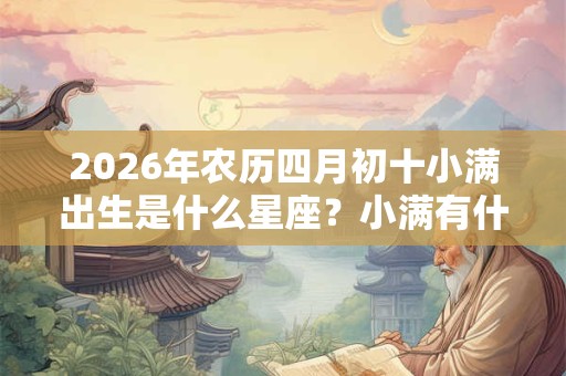 2026年农历四月初十小满出生是什么星座?小满有什么习俗? 2026年农历四月初十小满出生是什么星座?小满有什么习俗?