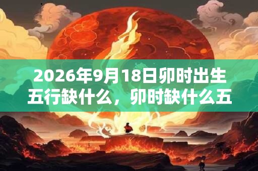 2026年9月18日卯时出生五行缺什么，卯时缺什么五行