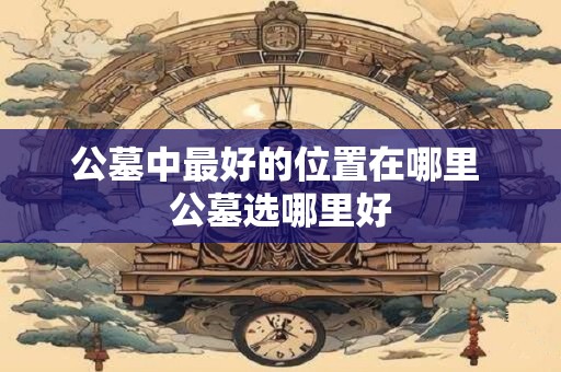 公墓中最好的位置在哪里 公墓选哪里好 公墓中最好的位置在哪里 公墓选哪里好