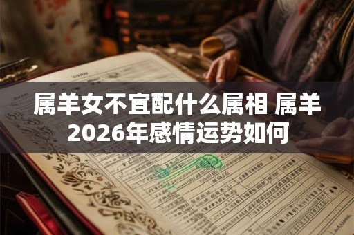 属羊女不宜配什么属相 属羊2026年感情运势如何
