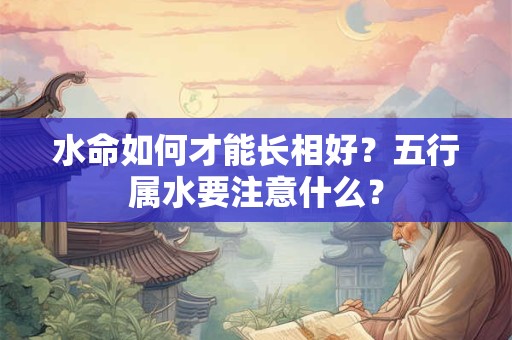水命如何才能长相好？五行属水要注意什么？