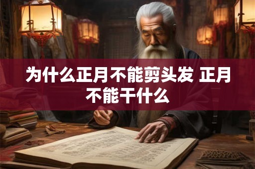 为什么正月不能剪头发 正月不能干什么