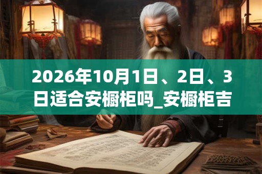 2026年10月1日、2日、3日适合安橱柜吗_安橱柜吉利吗