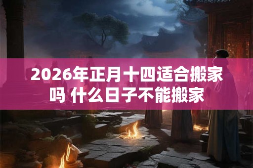 2026年正月十四适合搬家吗 什么日子不能搬家