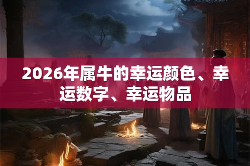2026年属牛的幸运颜色、幸运数字、幸运物品