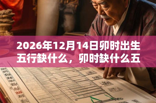 2026年12月14日卯时出生五行缺什么，卯时缺什么五行