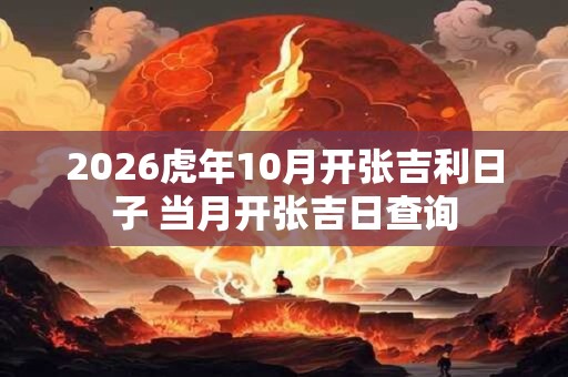 2026虎年10月开张吉利日子 当月开张吉日查询