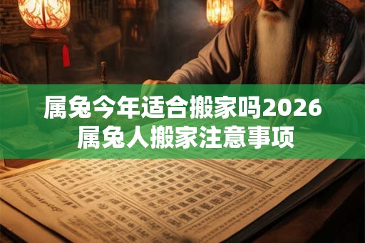 属兔今年适合搬家吗2026 属兔人搬家注意事项 属兔今年适合搬家吗2026 属兔人搬家注意事项