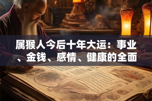属猴人今后十年大运：事业、金钱、感情、健康的全面展望