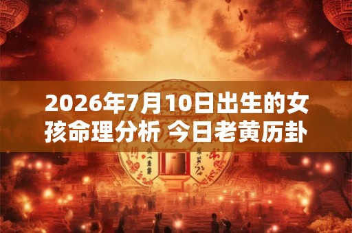 2026年7月10日出生的女孩命理分析 今日老黄历卦象如何? 2026年7月10日出生的女孩命理分析 今日老黄历卦象如何?