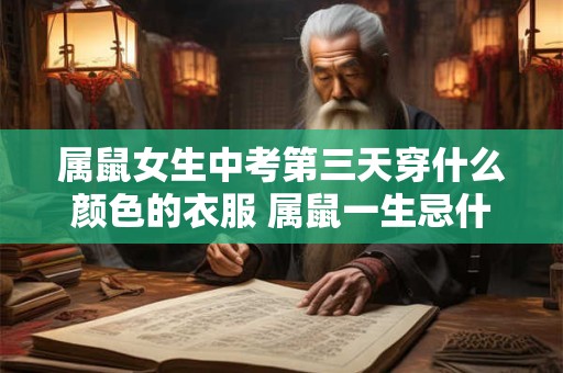 属鼠女生中考第三天穿什么颜色的衣服 属鼠一生忌什么颜色